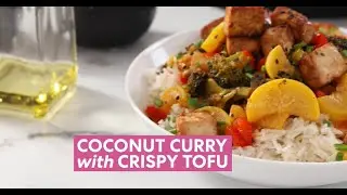 Instant Pot Duo Crisp Coconut Curry with Crispy Tofu