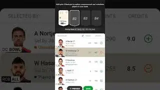 Dream11 Backup Players 🏏🏏 #shorts #dream11 #cricket