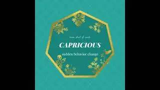 Capricious. Never Short of Words. Words for a better Vocabulary. How to Pronounce. #Shorts