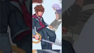 SoRiku KH 4 Speed Paint #shorts