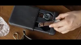 Bulang & Sons Two Watch Slider Box Washed Grey