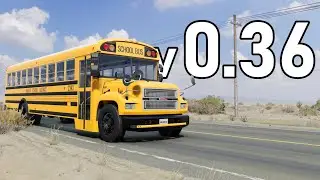 BeamNG || Update 0.36 Review || A OFFICIAL MD SCHOOL BUS!