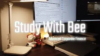 Short Study Session (1h30) | Advanced Corporate Finance | Study with Bee
