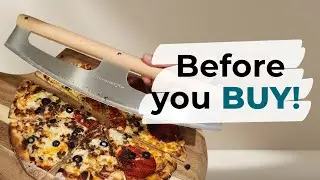 KitchenStar Pizza Cutter Rocker Blade Review & Demo