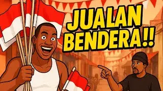 UCOK BERJUALAN BENDERA INDONESIA SPESIAL 17 AGUSTUS!!!