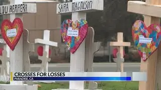 Camp Fire memorial crosses