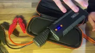 TACKLIFE T8 MAX Jump Starter 12V Car Battery Booster Portable Power Pack unboxing and installation