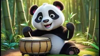 El beb&eacute; panda dej&oacute; caer el tambor de bamb&uacute; | Canci&oacute;n Infantil | Rima para Ni&ntilde;os | M&uacute;sica para Beb&eacute;s