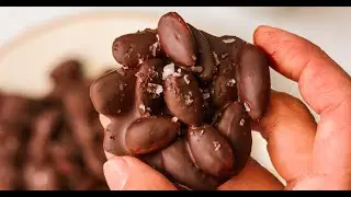 3 Ingredient Chocolate Almond Clusters (Paleo, Vegan)