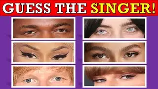 Guess the Singer by Their Eyes! 👁️🎤 | 50 Music Stars Challenge Quiz