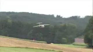 Saab105 - a jet powered with two strong turbines - very low passes!!!