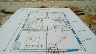 House plan Area 42'/22'ft || Riko Plan 0023