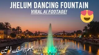 Pakistan zindabad Dancing fountain City housing#2025 14 August Azadi