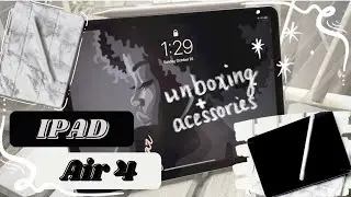 *NEW* 2020 IPAD AIR 4 🍎 UNBOXING + ACCESSORIES ✏️| First Impressions 😍