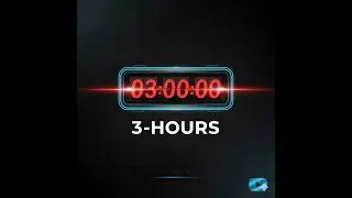 3 Hour Countdown Timer | Soft Ticking Sound | Focus Timer