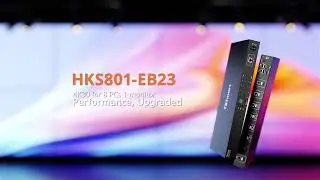 TESmart HKS801-EB23 8 Port HDMI KVM Switch 4K30Hz Support RS232/LAN, Product Demo