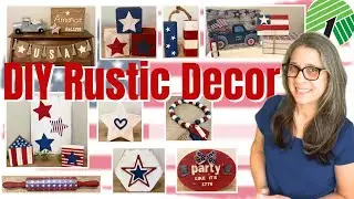 Patriotic Rustic Home Decor | DIY Summer Americana Crafts