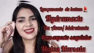 RESENHA LAN&Ccedil;AMENTO DE BATOM💄 TRATAMAKE DA AVON/MALVA MARSALA ... HIDRATANTE E SEQUINHO.