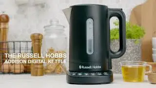Russell Hobbs RHK510BLK, Addison Digital Kettle, Keep Warm Function, Matte Black