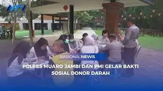 POLRES MUARO JAMBI DAN PMI GELAR BAKTI SOSIAL DONOR DARAH
