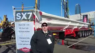 The SmithCo SX7 Side Dump Trailer at Conexpo 2023