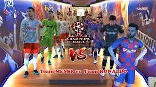 Team MESSI vs Team RONALDO | Barcelona vs Juventus | UEFA Champions League | PES 2019
