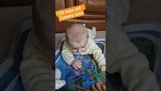 158 days old - Tummy time #ivfjourney #ivf #ivfpregnancy #fifthtrimester #tummytime #baby