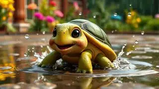 Timmy the Turtle Plays in the Rain