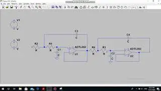 active low pass filter simulation