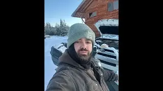 Snowed in for 4 months - off grid winter survival - black bear burgers 🍔