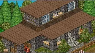 How to BUILD a Habbo Rustic House (With Rollers, No Stacking Tile)