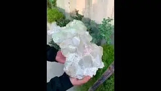 Pink Morganite with Quartz and Green Tourmalines