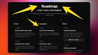 Building Public Roadmap with Bricks Builder | BricksBee🐝