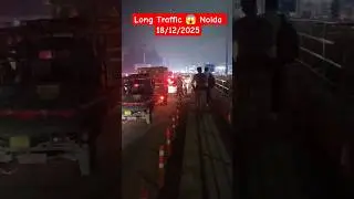 Long Traffic Jam in Noida 😱 No Police 👮 on Road | Shocking Noida Traffic Reality Today #shorts #yt