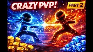 Super Stickman Dragon Warriors Part 2: INSANE PVP FIGHTS with Unlimited Coins & All Characters