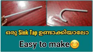 How to make sink tap at home.||kitchen tap making.Plumbing trick