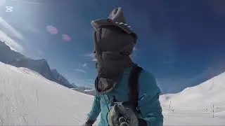 Betico on Snowboard