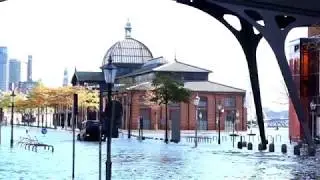 Schwere Sturmflut in Hamburg am  29.10.17