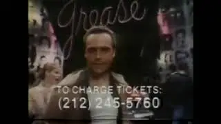 Grease On Broadway 1979 Commercial