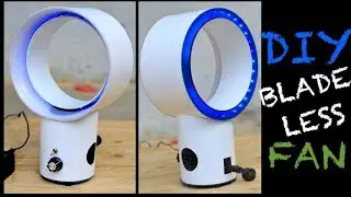 HOW TO MAKE BLADELESS FAN AT HOME | DIY 👷🔧📐🔨