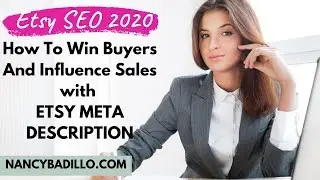 Etsy SEO 2020 | How To Add Etsy Meta Description To Increase Etsy Sales