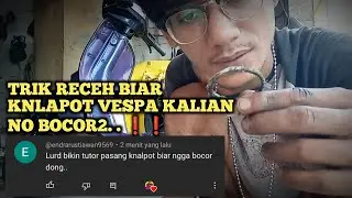 SEDIKIT SOLUSI BIAR KNALPOT VESPA KALIAN TIDAK BOCOR/REMBES❗❗