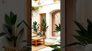 Tranquil Courtyard Vibes You&rsquo;ll Love 🌿 #home #eleganthomes #gardendesign #garden #house