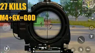 M4+6X=God 27 Kills Pubg Mobile Free Chicken Dinner 😊