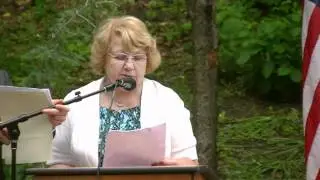 Branka Malinar dedicates the Immigrant Mother statue