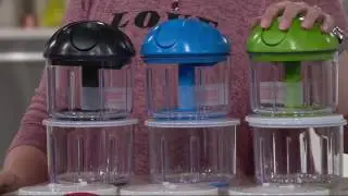 Kuhn Rikon 4 Cup Pull Chop w/ Triple Blade & Extra Container on QVC