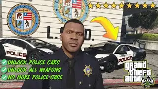 GTA 5 - How To Join the Police! (Police Uniform, Free Weapons, Police Lambogini)