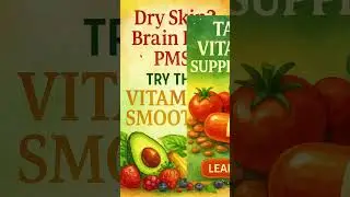 Dry Skin, PMS or Brain Fog? Try This Vitamin E Smoothie for Hormone & Skin Repair #vitamin #vitamine