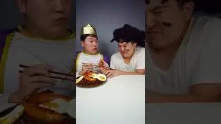 лапша с черной фасолью колбаса mukbang | TikTok смешные видео