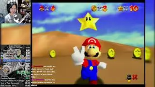 Super Mario 64 Speedrun 16 Stars (N64) | PB 17:40